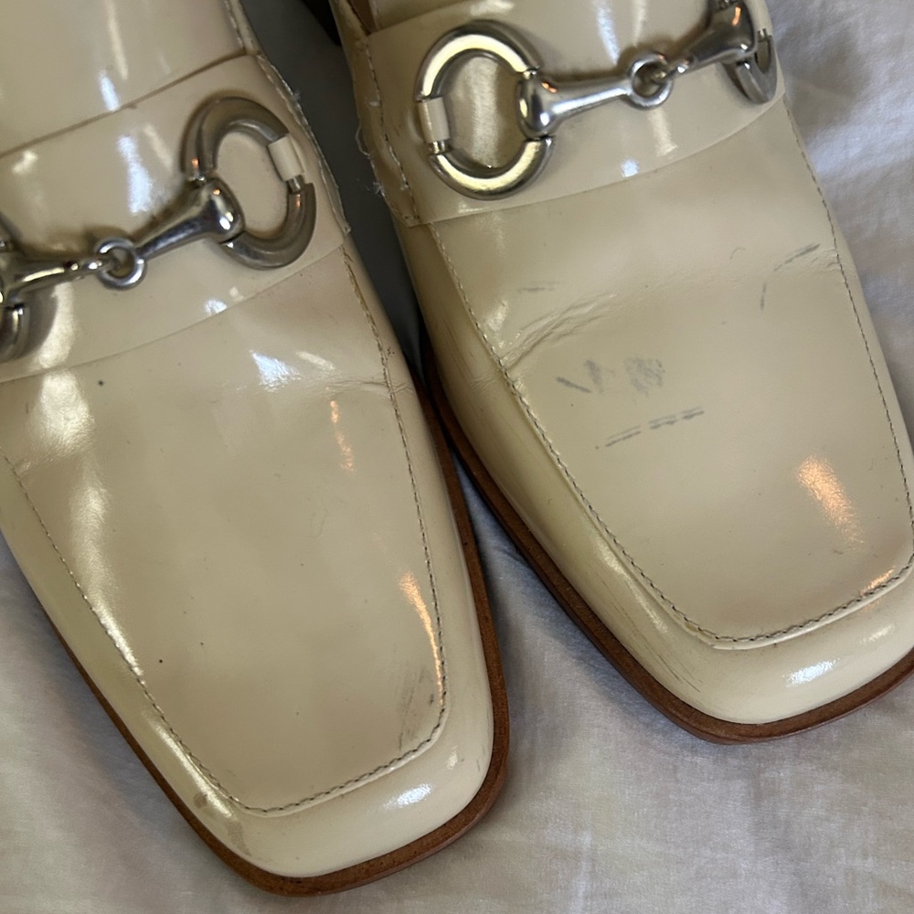NICOLE Cream Women's Loafers - Picture 6 of 9